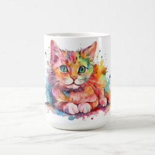 Katzen-Blumen-Tasse Kaffeetasse