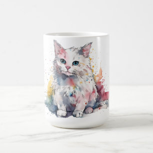 Katzen-Blumen-Tasse Kaffeetasse