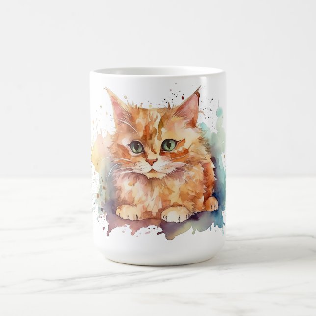 Katzen-Blumen-Tasse  Kaffeetasse (Mittel)