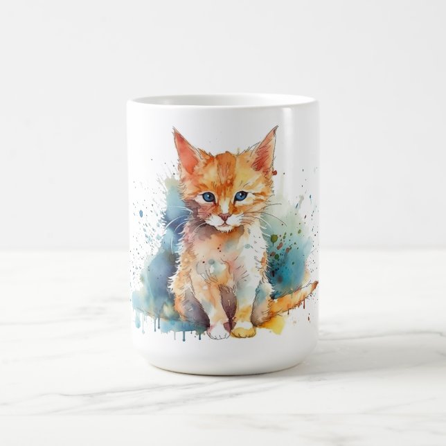 Katzen-Blumen-Tasse  Kaffeetasse (Mittel)