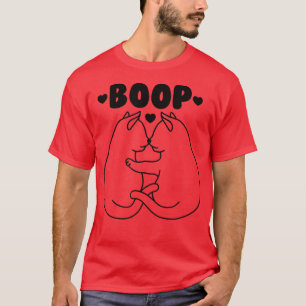 Katzen Booping Noses Funny Cat Boop  T-Shirt