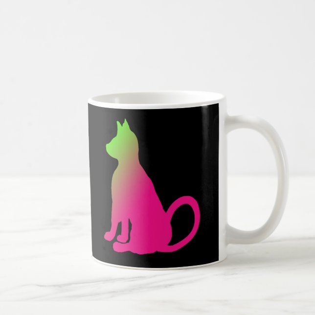 Katzen Brights bunte Spaß-Katzen-Geschenke Tasse (Rechts)