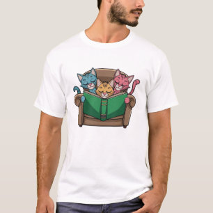 Katzen buchen T-Shirt