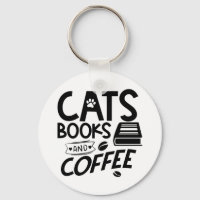 Katzen Bücher Kaffeetypografie Bookworm Sprichwort