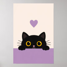 Katzen-Café-Wandposter