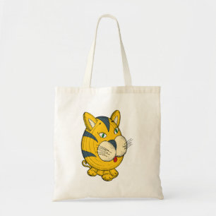 Katzen-Cartoons-Cliparts, Spielzeug-Illustration Tragetasche