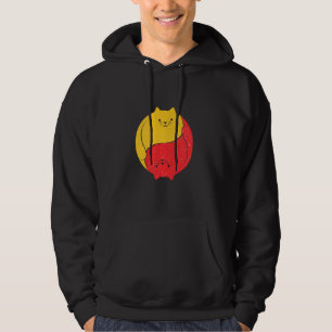 Katzen Cat Funny Niedlich Unglaublich witzig Yin Y Hoodie