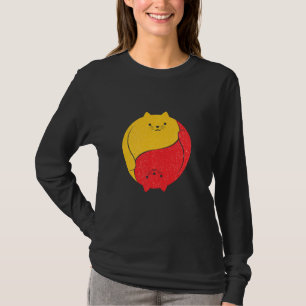 Katzen Cat Funny Niedlich Unglaublich witzig Yin Y T-Shirt