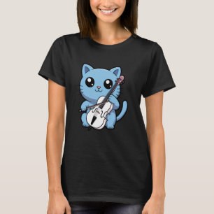 Katzen Cellist spielt Cello Kätzchen Katzen Musike T-Shirt