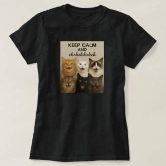 Katzen chattern, zwitschern, ekekek T-Shirt