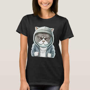 Katzen Couture Stilvolles Feline in Chic Kleidern T-Shirt