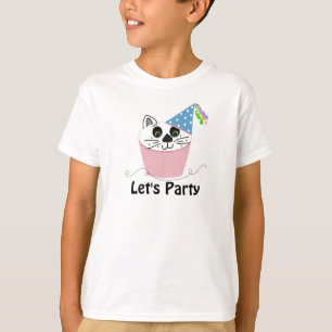 Katzen-Cupcake-Geburtstagsdesign T-Shirt