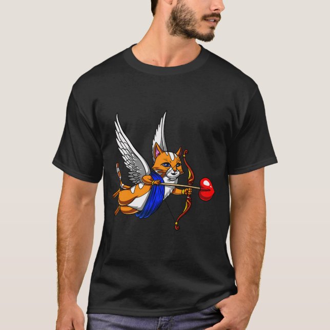 Katzen-Cupid T-Shirt (Vorderseite)
