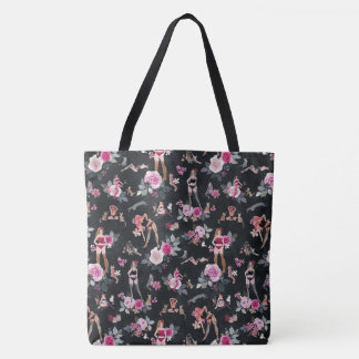 KATZEN-DAME FLORAL Hot Pink