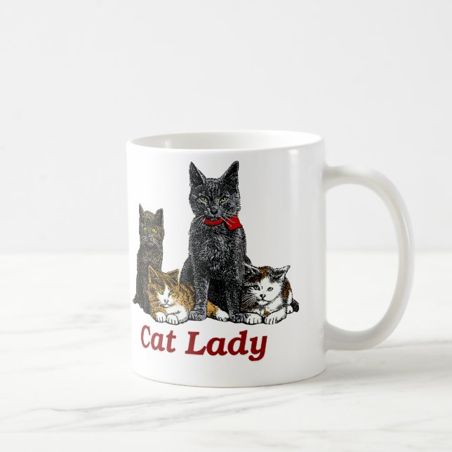 Katzen-Dame Tasse (Rechts)