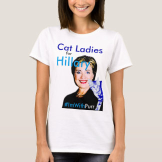 Katzen-Damen für Hillary grundlegendes T T-Shirt