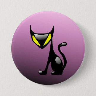 Katzen-Dämon-Knopf Button