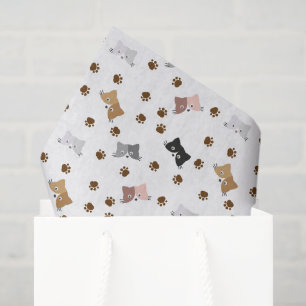 Katzen-Decoupage Seidenpapier