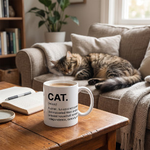 Katzen Definition Substantiv Lustiger Katzenliebha Kaffeetasse