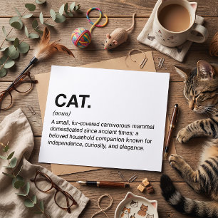 Katzen Definition Substantiv Lustiger Katzenliebha Karte