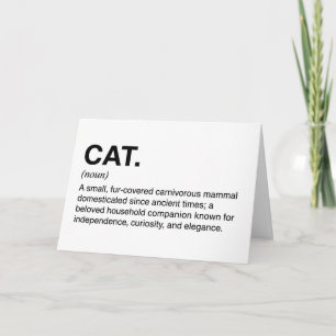 Katzen Definition Substantiv Lustiger Katzenliebha Karte