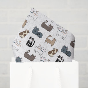 Katzen-Dekupier-Tissue-Papier, Kätzchen Seidenpapier