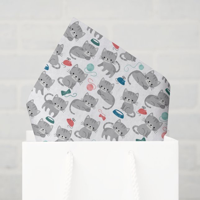 Katzen-Dekupier-Tissue-Papier, Kätzchen Seidenpapier (Geschenktüte)