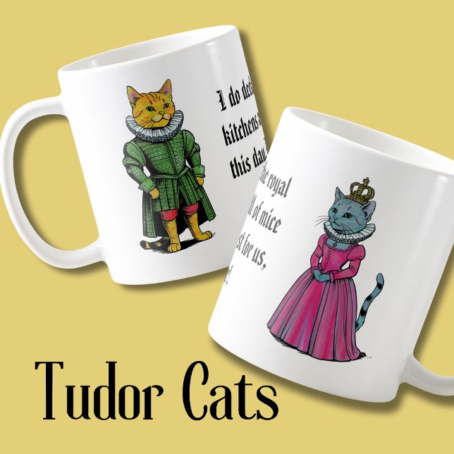 Katzen der Geschichte Tudor Times, königlicher Müt Kaffeetasse (Von Creator hochgeladen)
