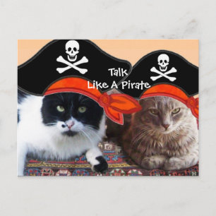 KATZEN DER PIRATE UND KARTEN DER ANTIKEN PIRATEN