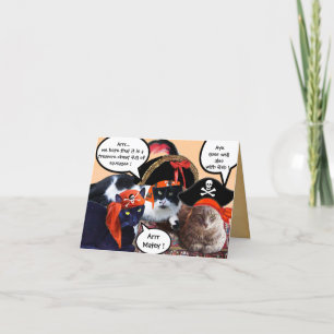 KATZEN DER PIRATE UND KARTEN DER ANTIKEN PIRATEN