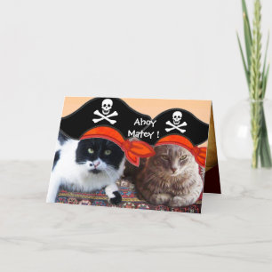 KATZEN DER PIRATE UND KARTEN DER ANTIKEN PIRATEN