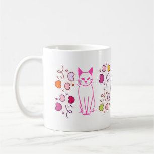 Katzen-Design-Tasse Kaffeetasse