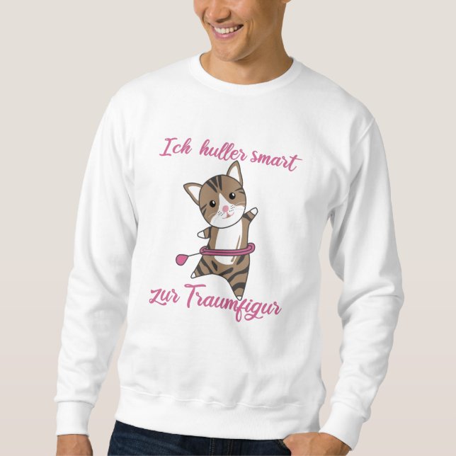 Katzen Die Hullern Smart Hoop Niedlich Kitten Sweatshirt (Vorderseite)
