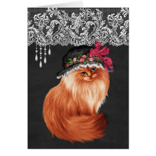 Katzen, die Hüte tragen