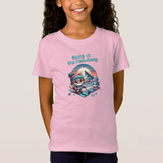 Katzen, die in den Meowtains Ski fahren T-Shirt