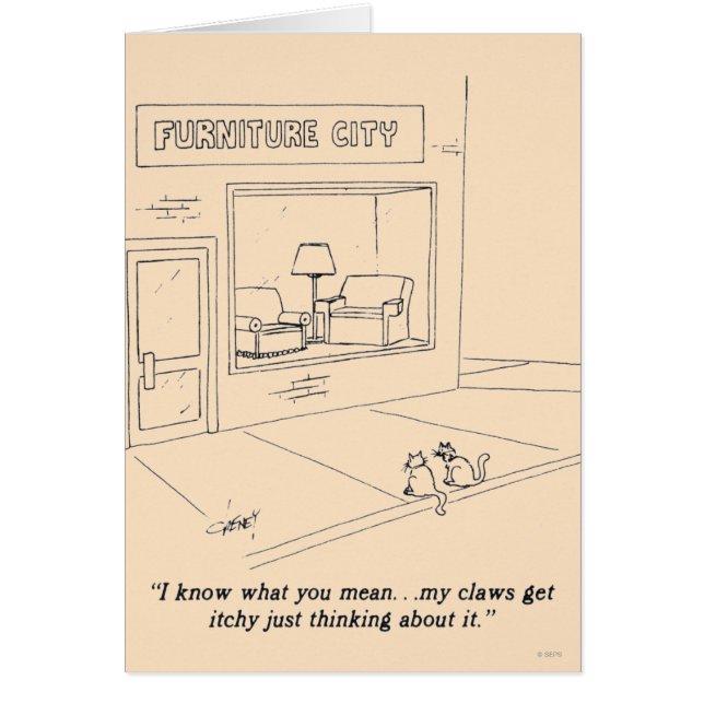 Katzen, die Möbel kratzen (Vorne)