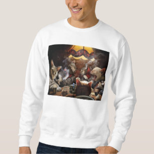 Katzen, die Poker spielen Sweatshirt