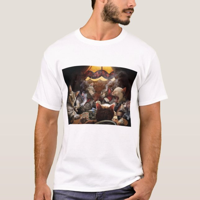 Katzen, die Poker spielen T-Shirt (Vorderseite)