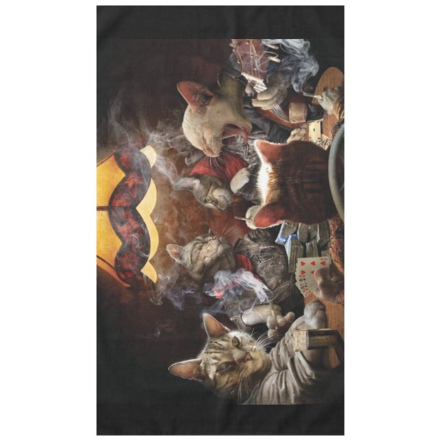 Katzen, die Poker spielen Tischdecke (Vorderseite)