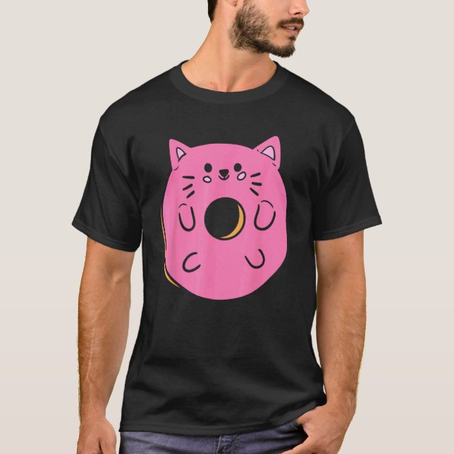Katzen-Donut-Gebäck-Macher T-Shirt (Vorderseite)