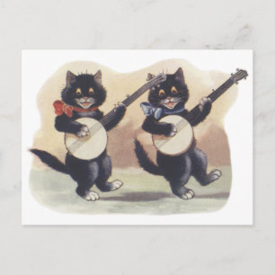 Katzen-Duo-Postkarte Postkarte