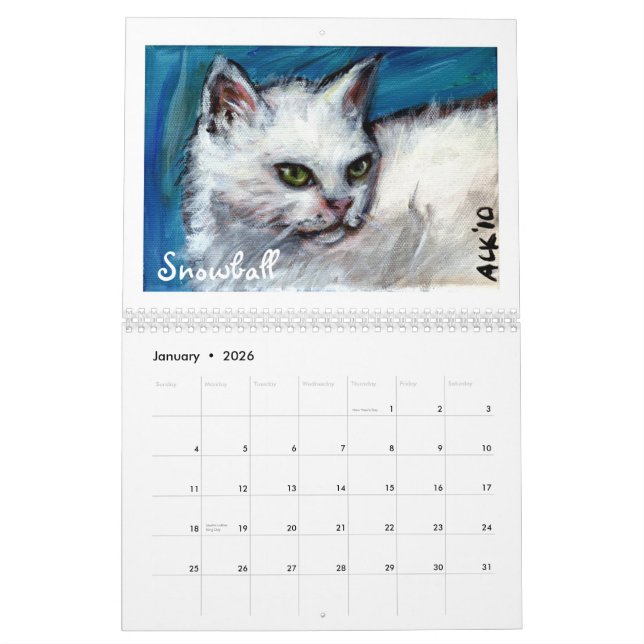 Katzen durch Kalender Angies 2012 (Jan 2026)