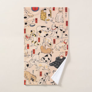 Katzen durch Utagawa Kuniyoshi Handtuch