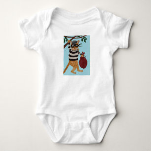 Katzen-Einbrecher-T-Shirt Baby Strampler