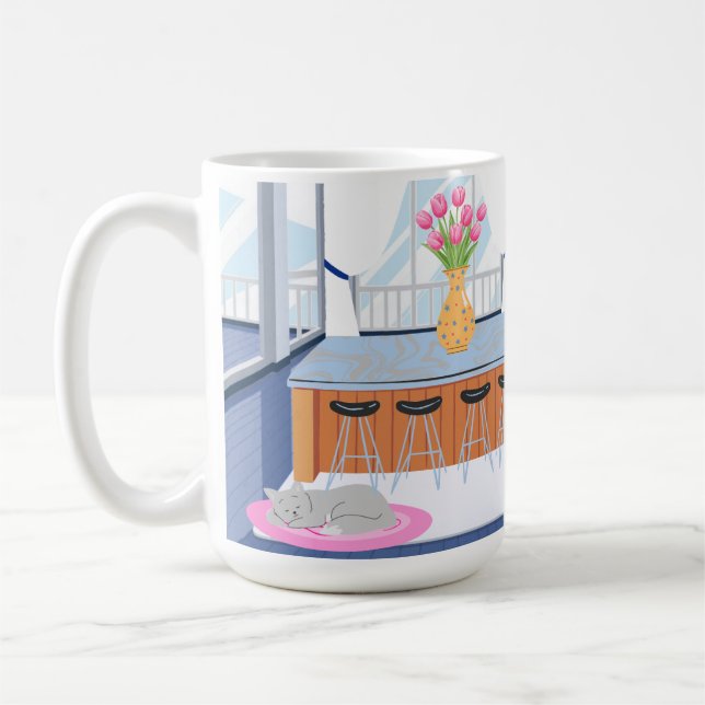 Katzen-Einsamkeit ist ein Luxus Kaffeetasse (Links)