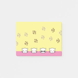 Katzen-Emoji-Kunst 1 Post-it Klebezettel
