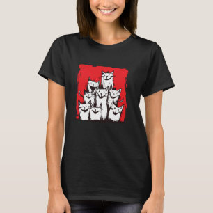 Katzen entfesseln Liebe Fröhliche Ausdrücke T-Shirt