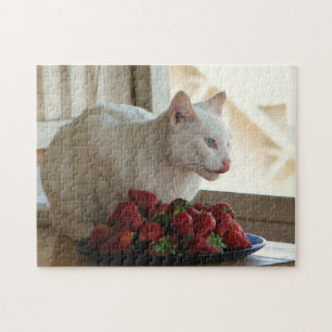 Katzen & Erdbeeren Puzzle! Puzzle