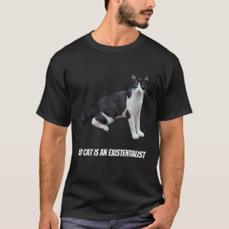 Katzen-Existentialismus-Philosophie-Humor-Witzig T-Shirt
