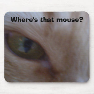Katzen-extreme Nahaufnahme, wo ist diese Maus? Mousepad